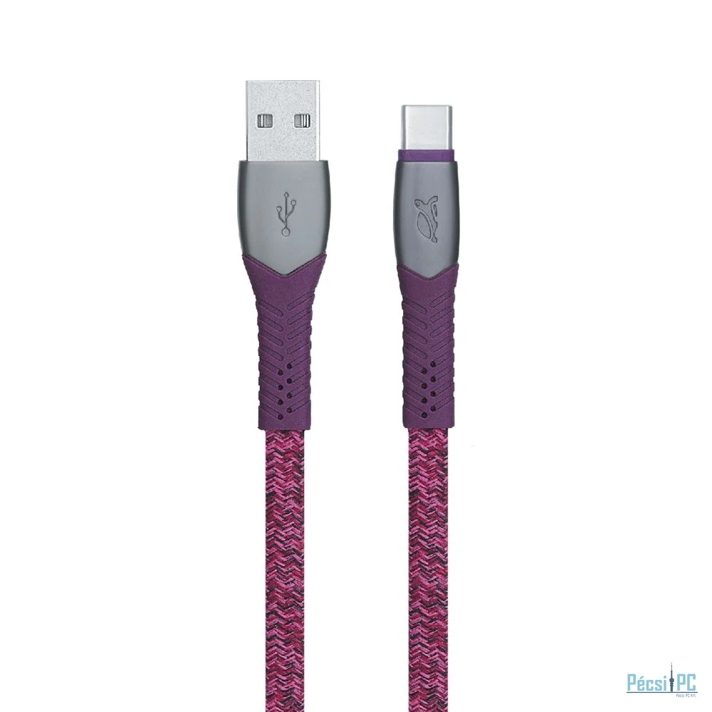 RivaCase Egmont PS6102 RD12 Type-C / USB 2.0 cable 1,2m Red