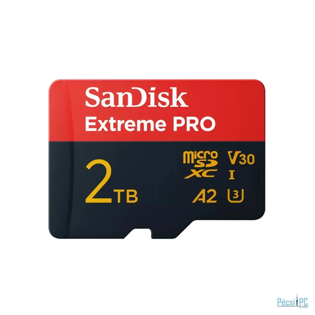 Sandisk 2TB microSDXC Extreme Pro Class 10 UHS-I A2 C10 V30 + adapterrel