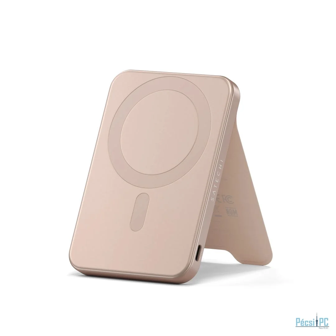 Satechi Qi2 5K Magnetic 5000mAh PowerBank with Stand Desert Rose
