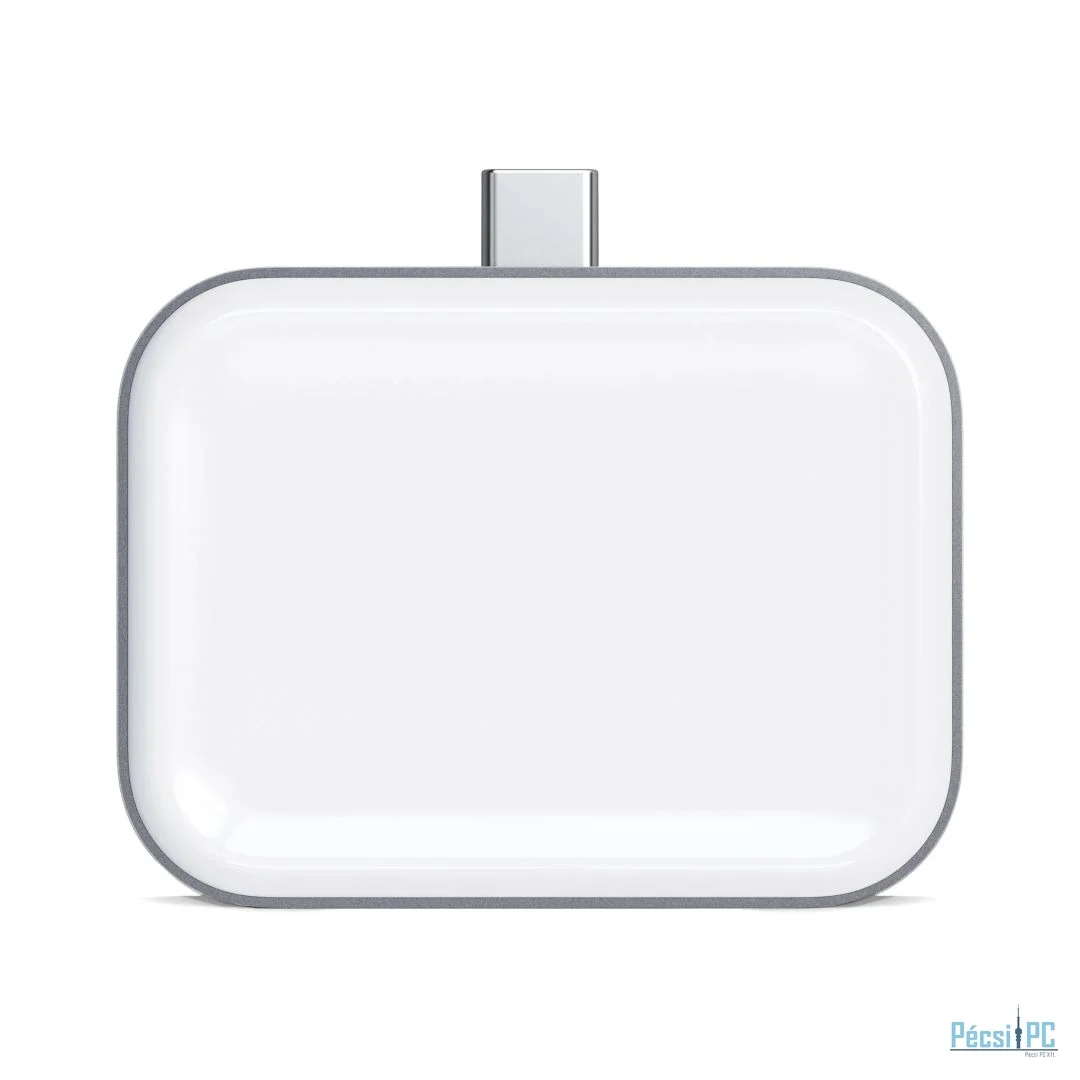 Satechi USB-C Wireless Charging Dock for Airpods Silver