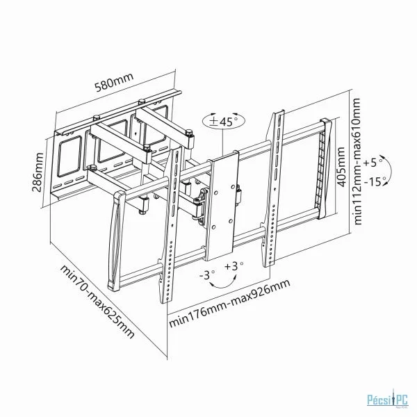 SBOX PLB-3769 Wall mount 60