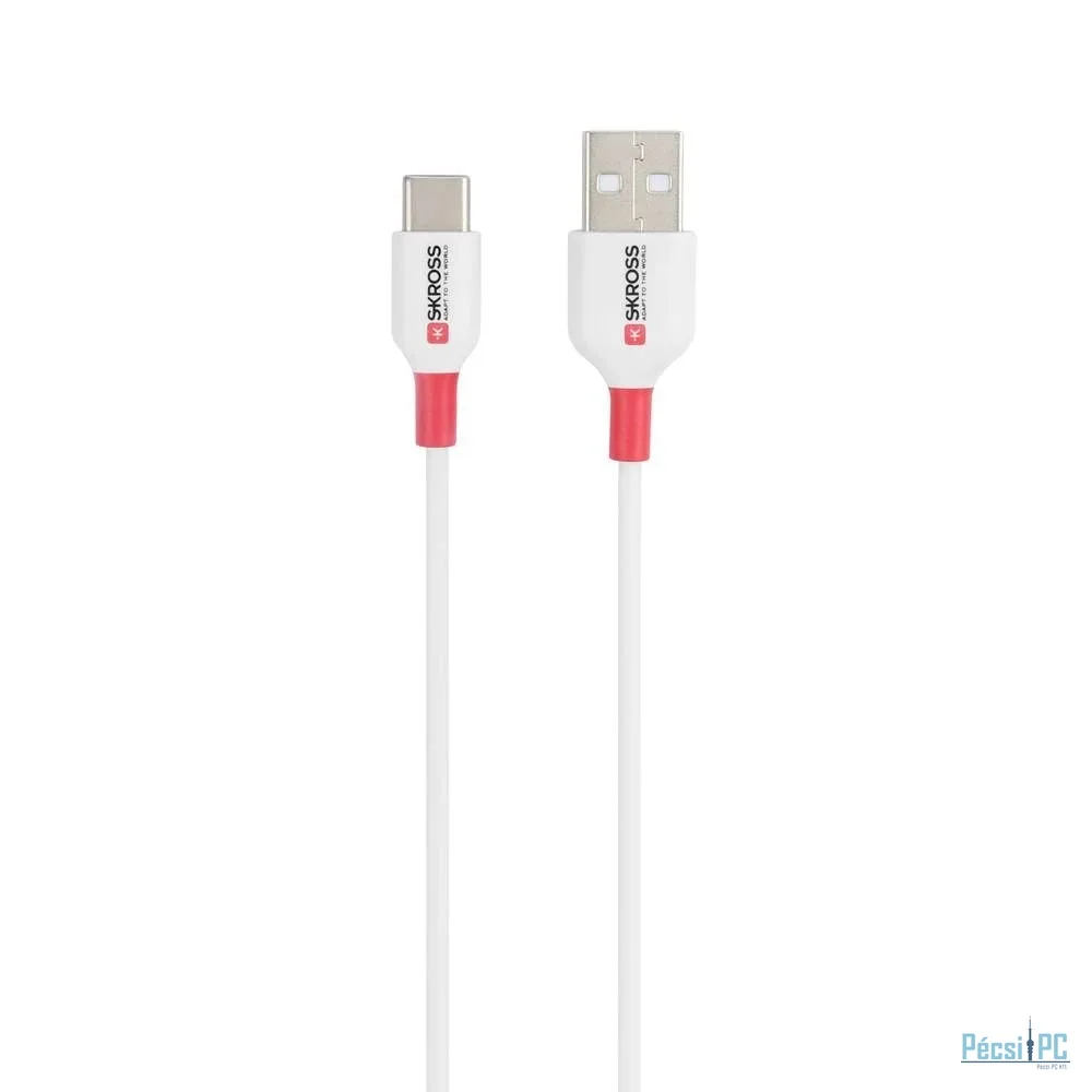 SKROSS USB-A to USB-C cable 1,2m White