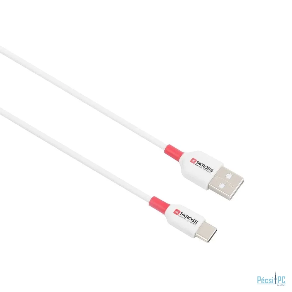SKROSS USB-A to USB-C cable 1,2m White