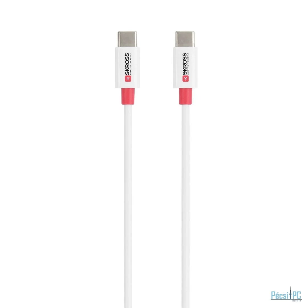SKROSS USB-C to USB-C cable 1,2m White
