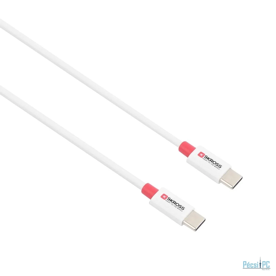 SKROSS USB-C to USB-C cable 1,2m White
