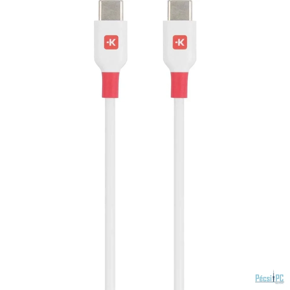 SKROSS USB-C to USB-C fast charger cable 2m White