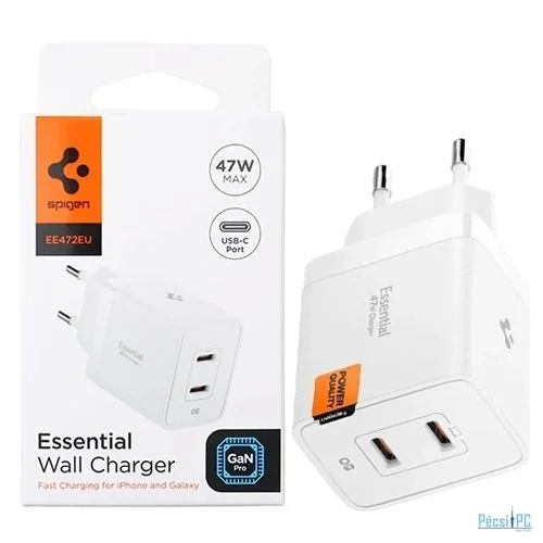 Spigen Essential 47W Wall Charger White