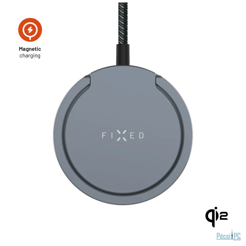 FIXED Wireless töltő Magsafe támogatással, szürke