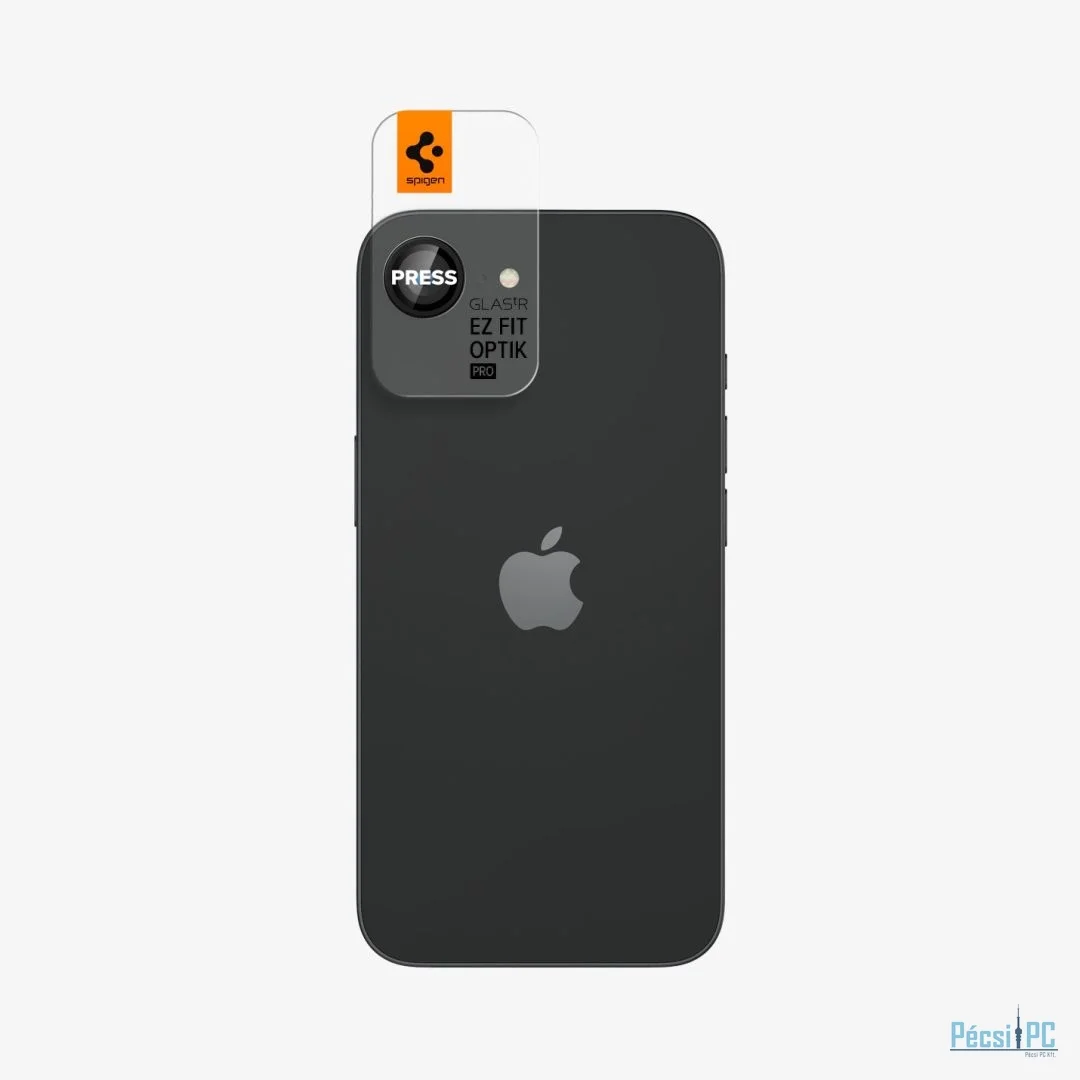 Spigen Glass tR EZ Fit Optik Pro 2 Pack iPhone 16e Black