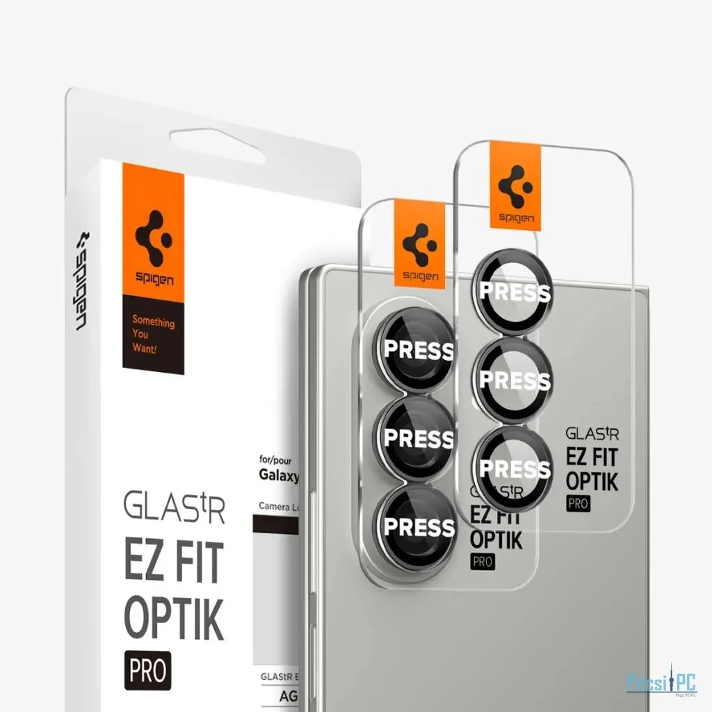 Spigen Glass tR EZ Fit Optik Pro HD 2 Pack for Samsung Galaxy Z Fold7 Black