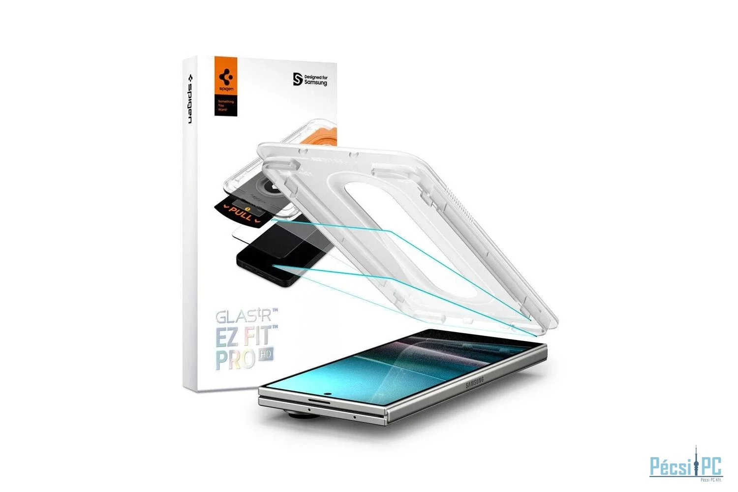 Spigen Glass tR EZ Fit Pro HD for Samsung Galaxy Z Fold7 2 Pack