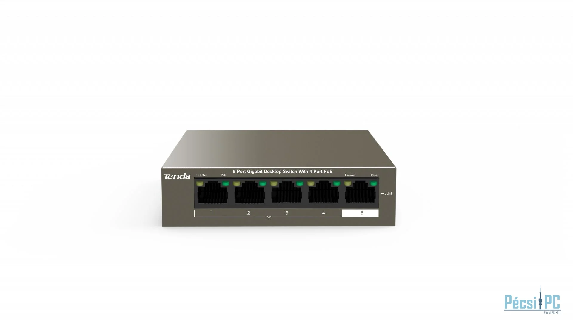Tenda TEG1105P-4-63W 5-Port Gigabit Desktop Switch with 4-Port PoE