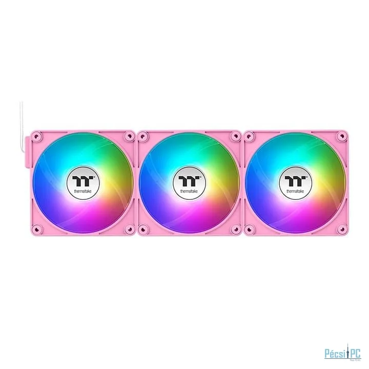 Thermaltake CT140 EX ARGB Sync PC Cooling Fan Pink (3-Fan Pack)