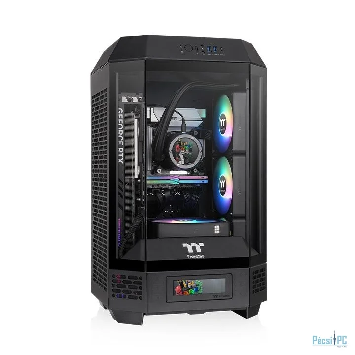 Thermaltake The Tower 250 Mini Tower Chassis Tempered Glass Black
