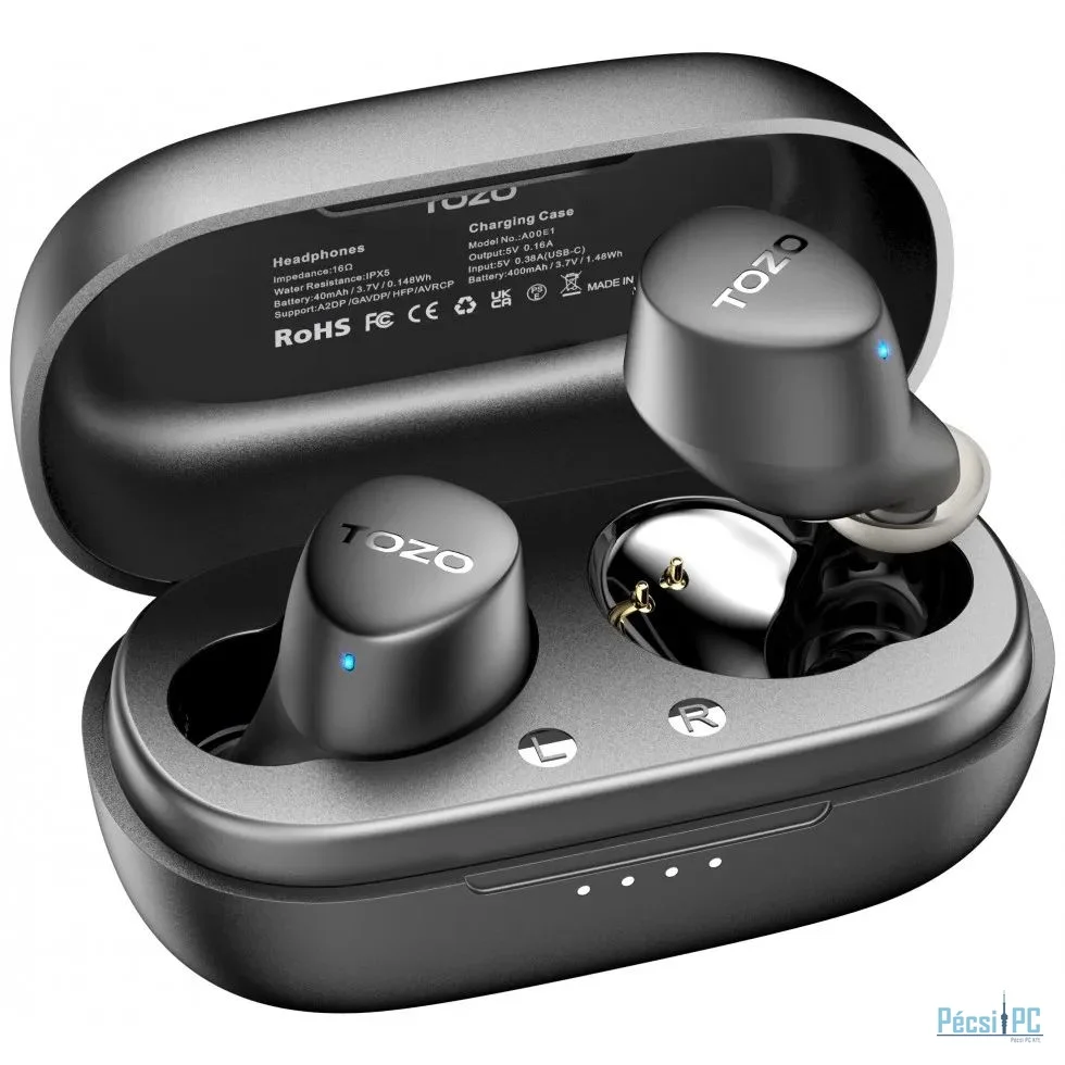 TOZO Agile Dots TWS Bluetooth Headset Black