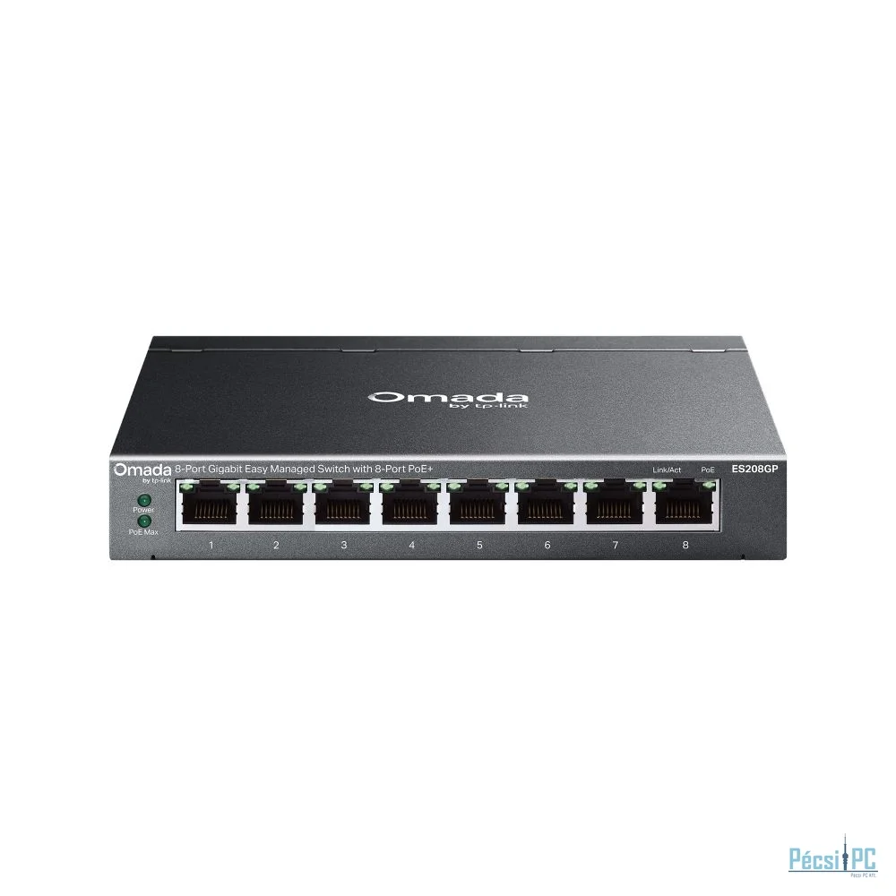 TP-Link ES208GP Omada 8-Port Gigabit Easy Managed Switch with 8-Port PoE+