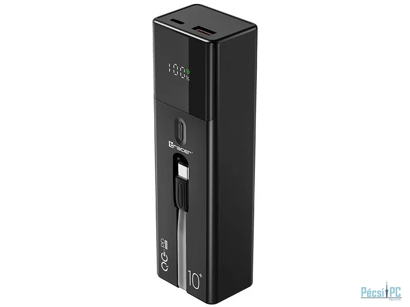 Tracer Quant 10000mAh PowerBank Black