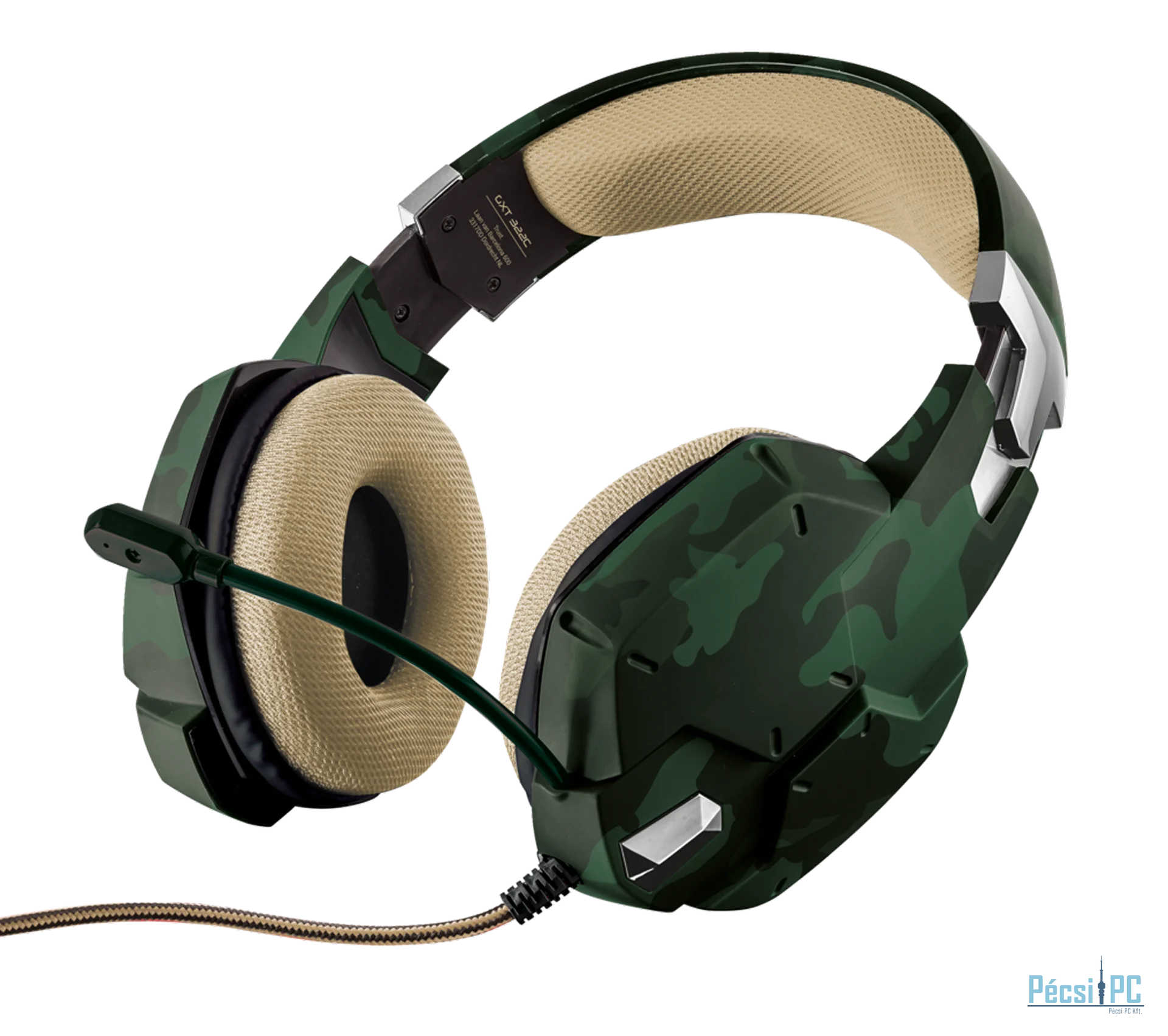 Trust GXT 322C Gaming Headset Green Camouflage