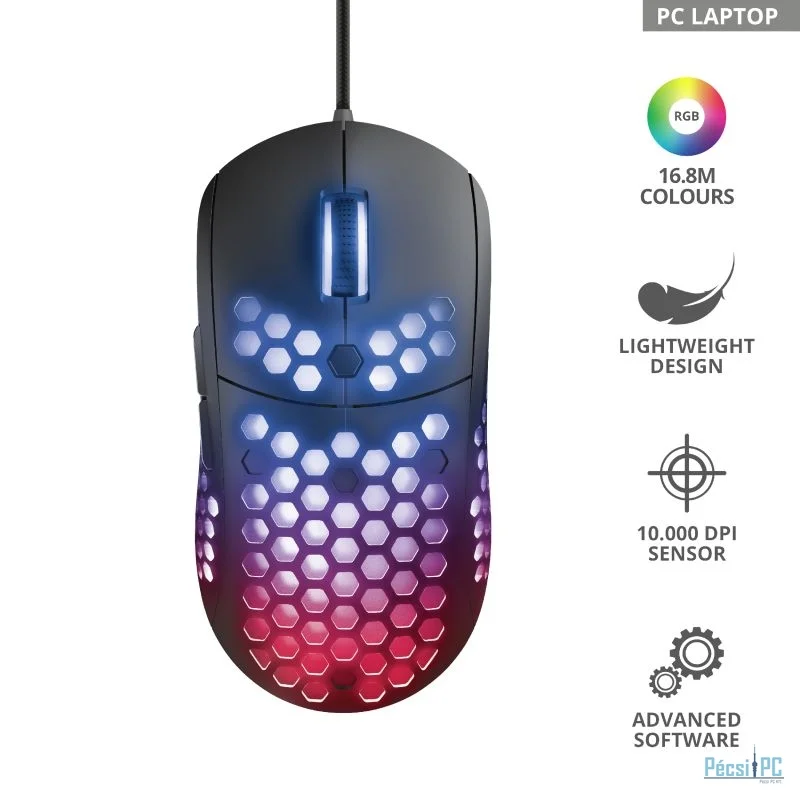 Trust GXT 960 Graphin Ultra-lightweight Gaming mouse Black