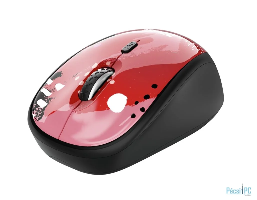 Trust Yvi Wireless Mini Mouse Red Brush