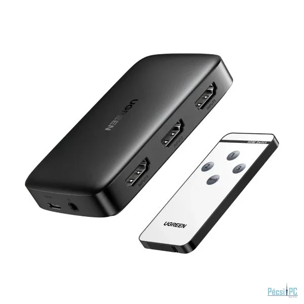 UGREEN HDMI Switch 3 in 1 Out HDMI Switcher Splitter Grey