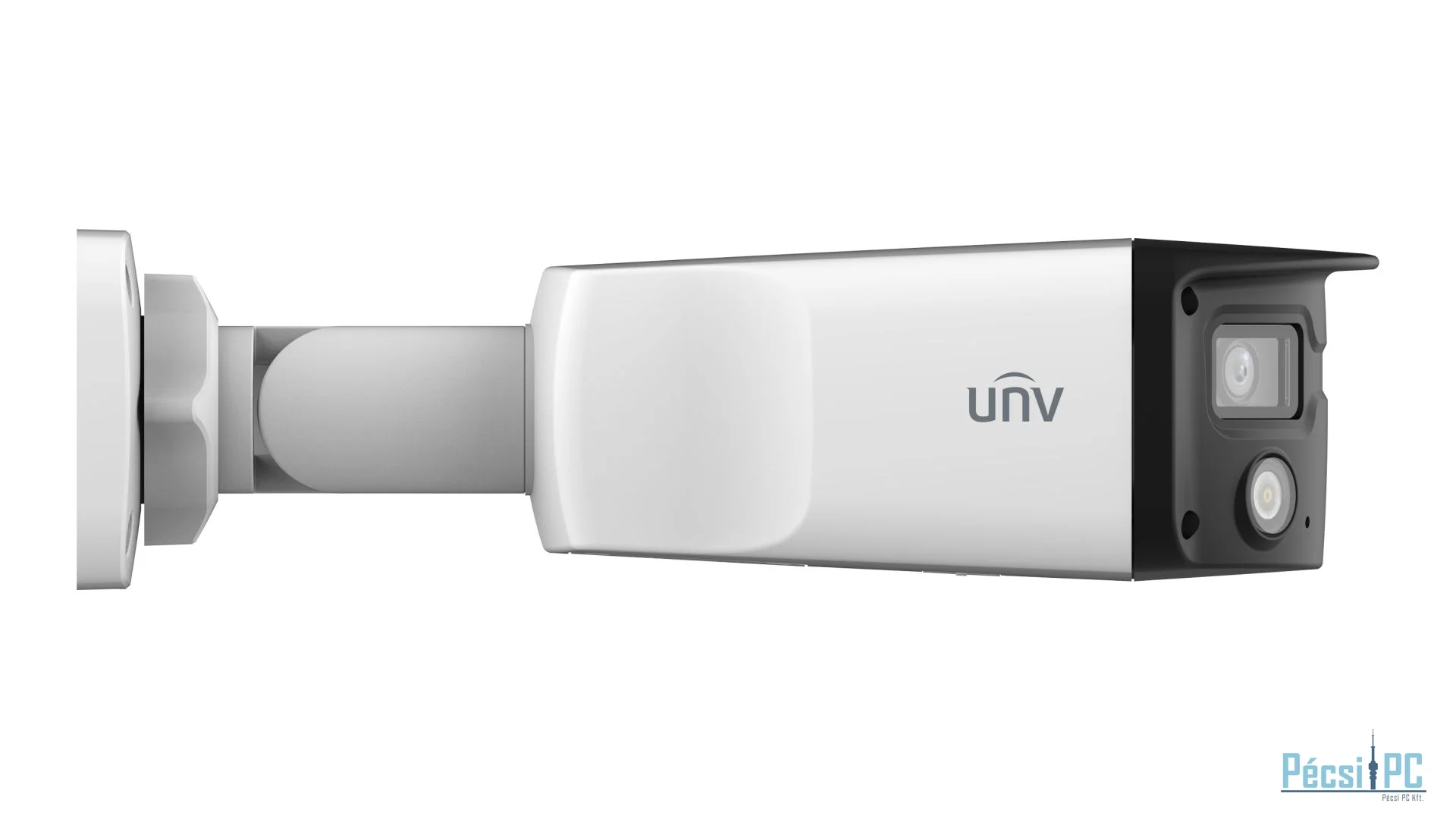 Uniview Prime-III 8MP (3840x1080) 180°-os széles látószögű ColorHunter csőkamera, 2x4mm fix objektívvel, dual mikrofonnal és hangszóróval