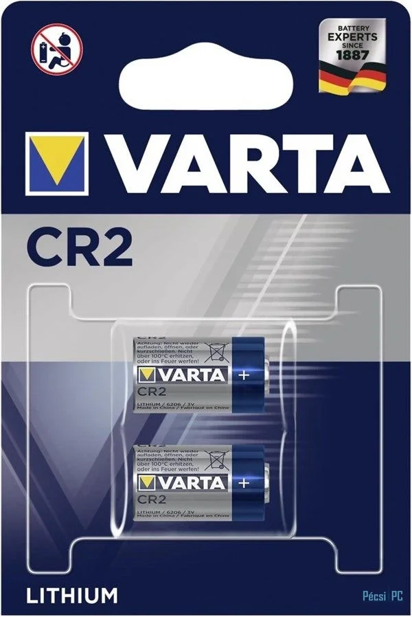 Varta CR2 Lítium Elem 2db/csomag