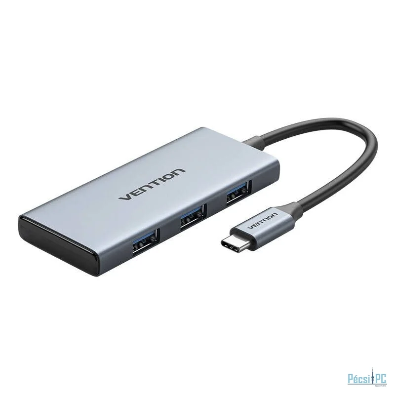 Vention USB-C to HDMI, 3x USB 3.0 Hub 0,15m Grey
