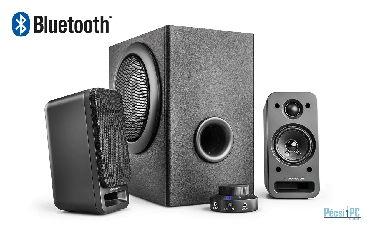 wavemaster  MX3+ BT 2.1 Bluetooth Stereo Speaker System Black