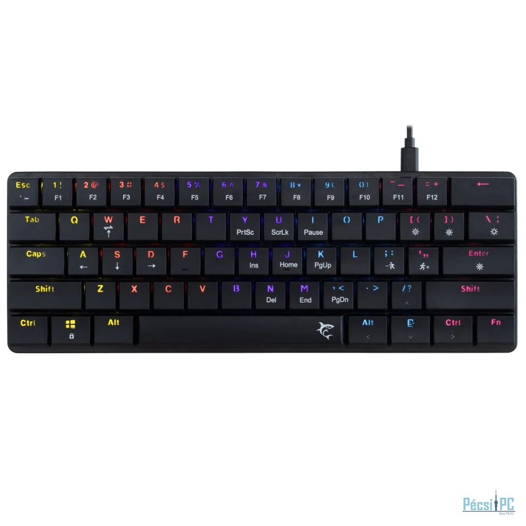White Shark Nagamaki RGB Gaming keyboard Black US