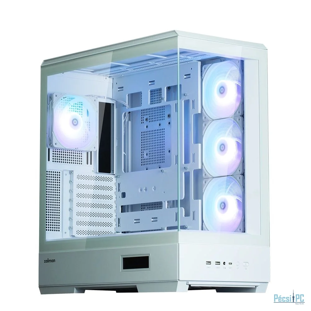Zalman P50 DS Tempered Glass White