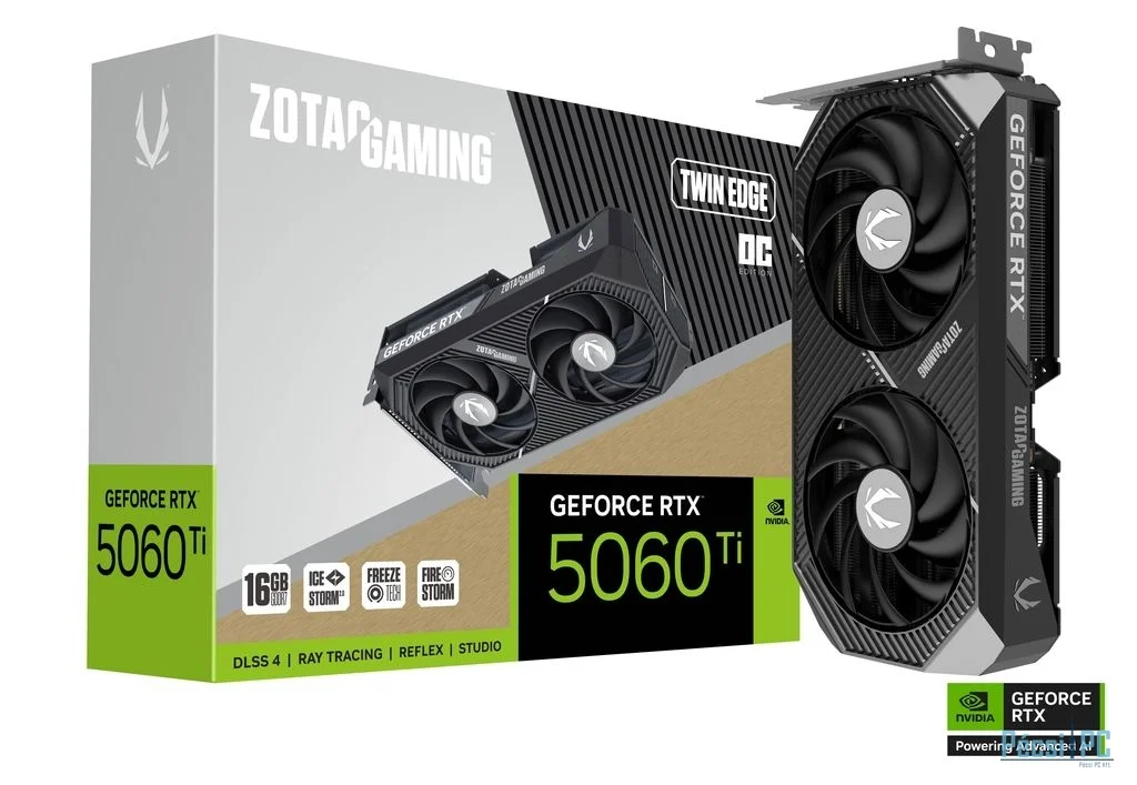 Zotac GeForce RTX5060 Ti 16GB DDR7 Twin Edge OC