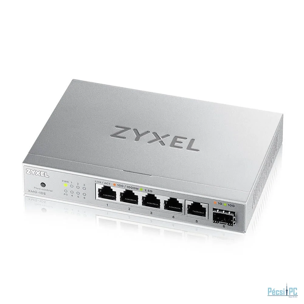 ZyXEL XMG-105 5 Ports 2,5G + 1 SFP+ MultiGig unmanaged Desktop Switch