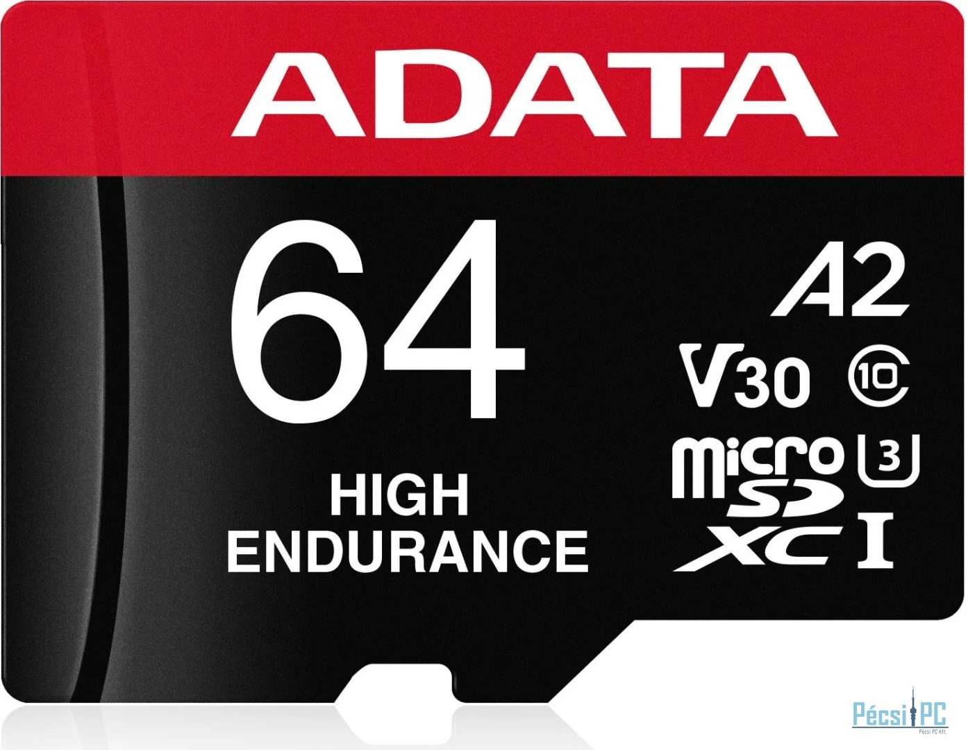 A-Data 64GB microSDXC High Endurance UHS-I U3 Class 10 V30S + adapterrel