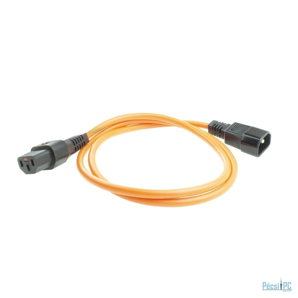 ACT AK5038 Powercord C13 IEC Lock - C14 3m Orange