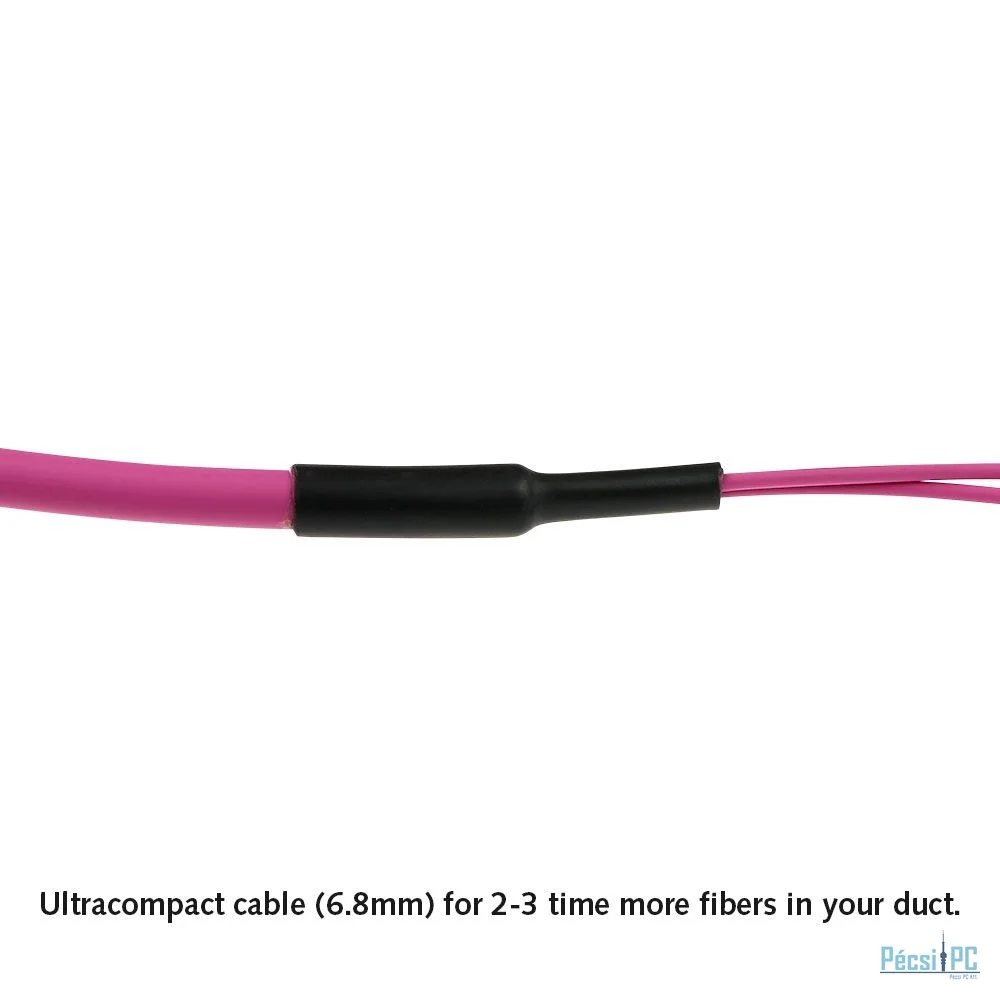 ACT Multimode 50/125 OM4(OM3) polarity A fiber trunk cable with 2 MTP/MPO female connectors each side 100m Pink