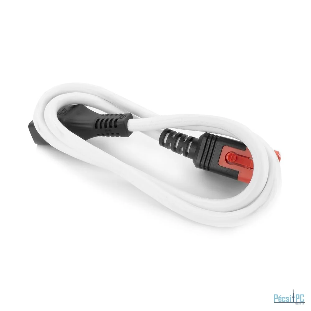 ACT Powercord C19 IEC Lock - C20 IEC Lock Dual Locking 1m White