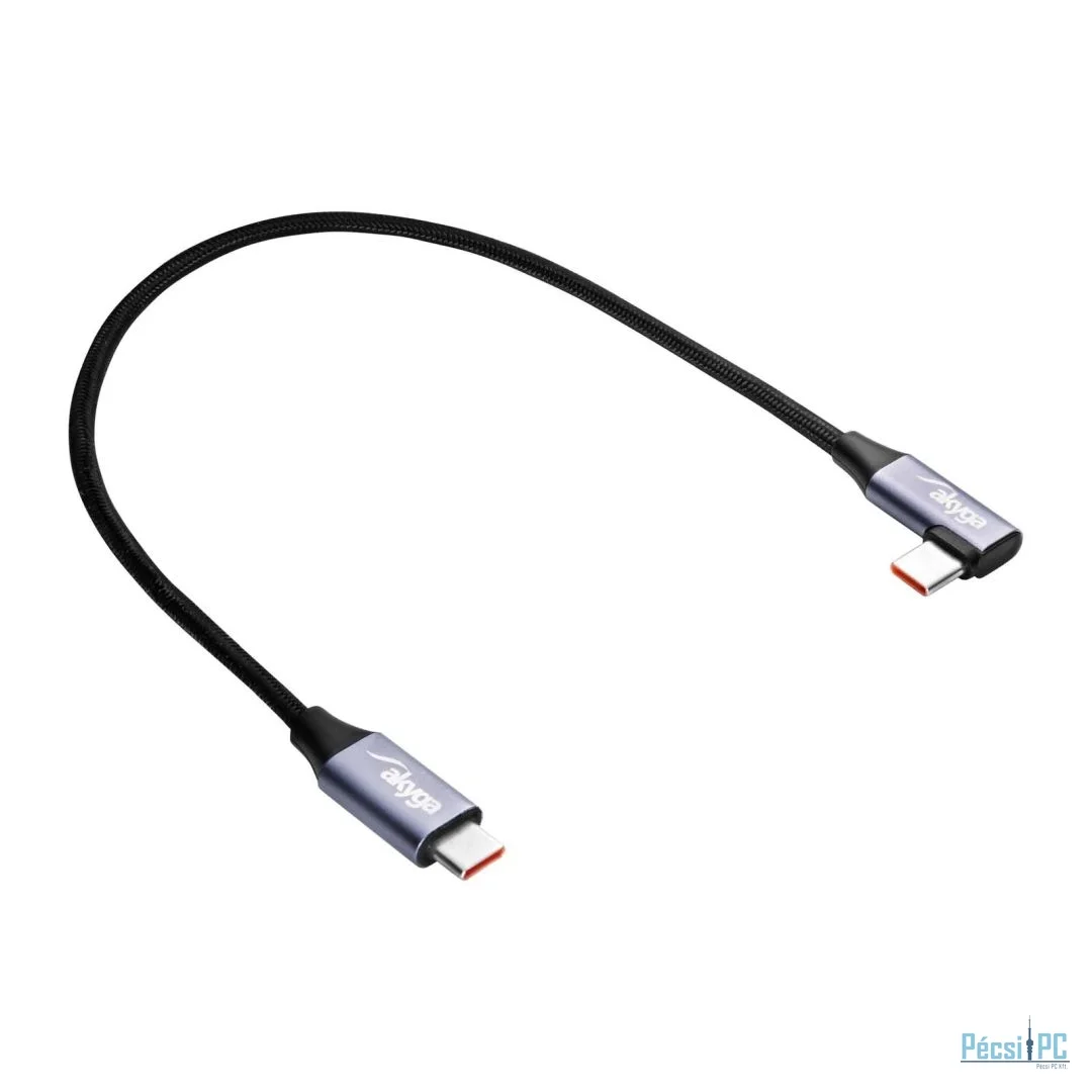 Akyga AK-USB-53 USB type C (m) / USB type C (m) 60W 0,3m Black