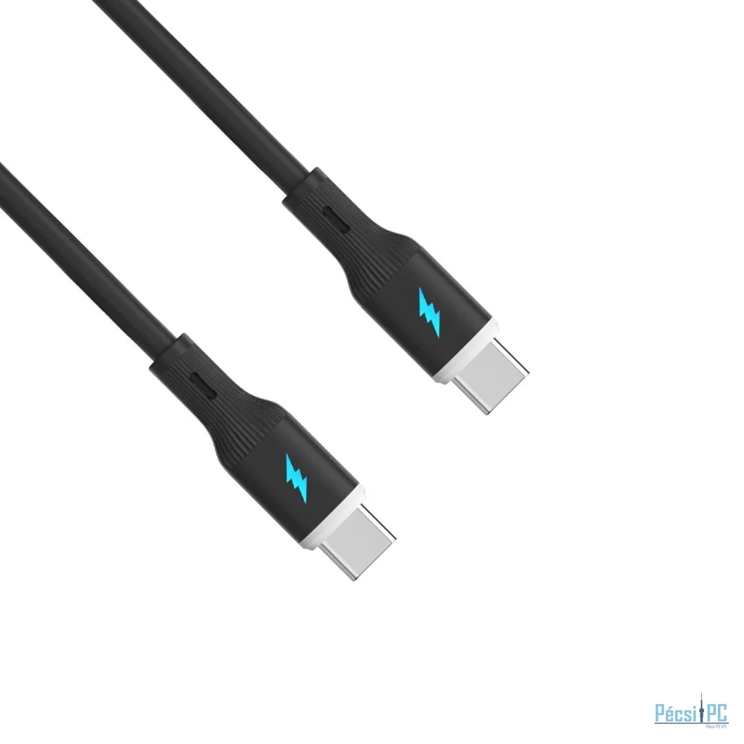 Akyga AK-USB-67 USB-C to USB-C 60W Cable 1m Black
