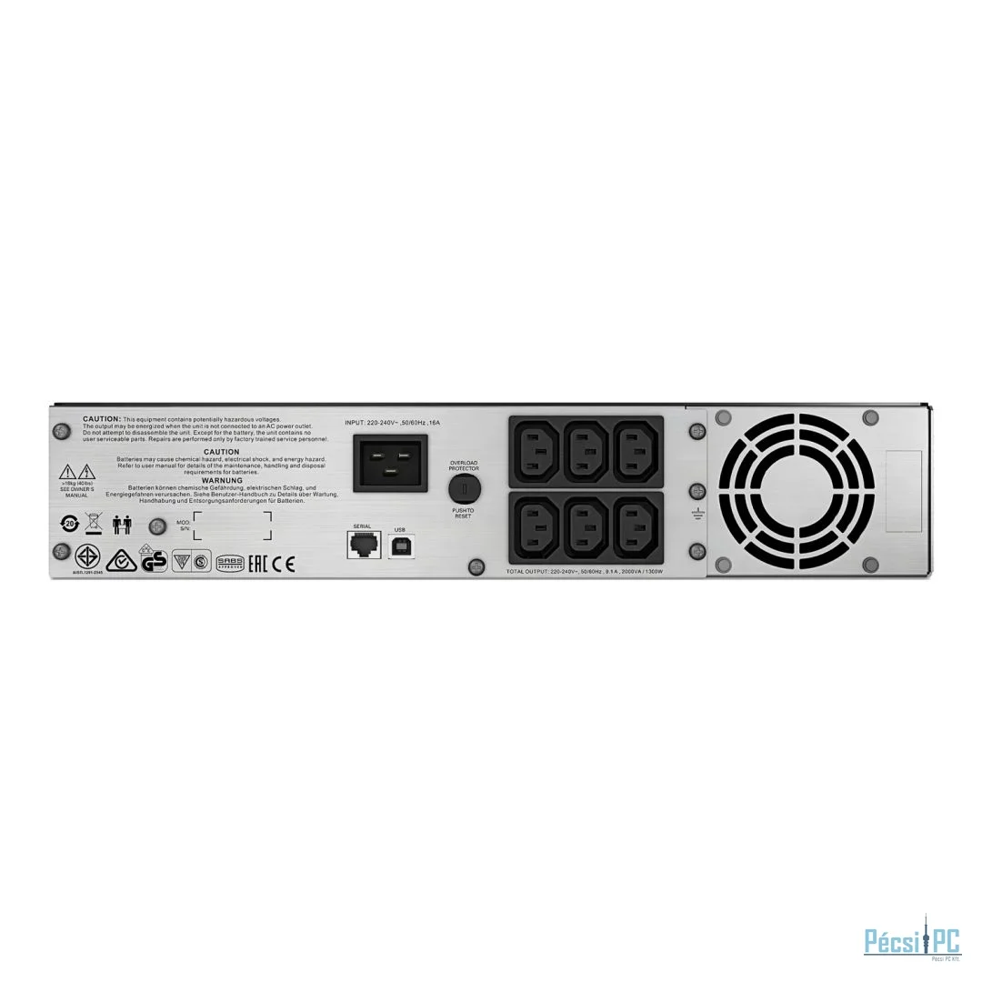 APC Smart-UPS RM 2U 2000VA LCD 230V