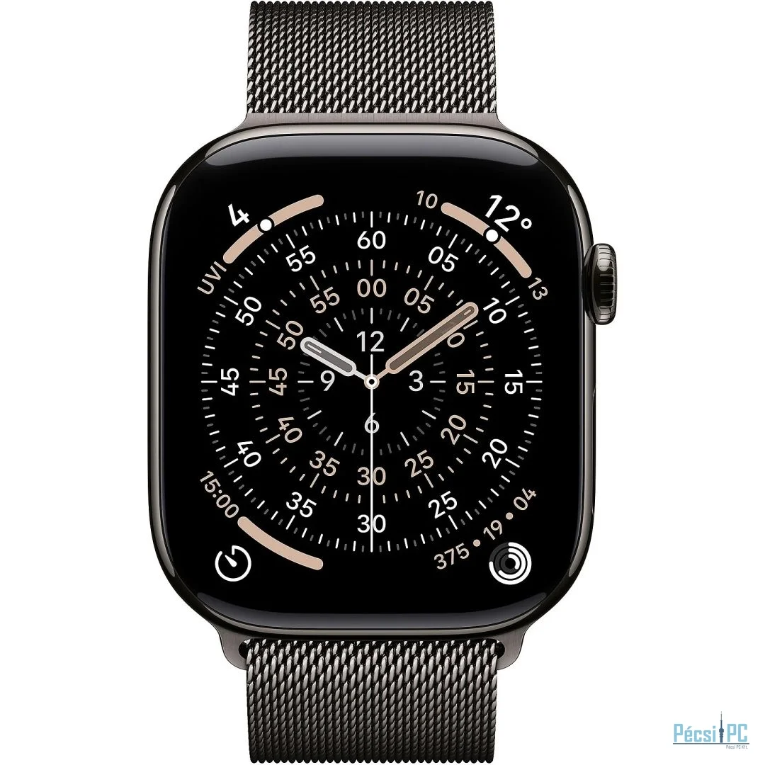 Apple Watch S11 Cellular 42mm Slate Titanium Case with Slate Milanese Loop