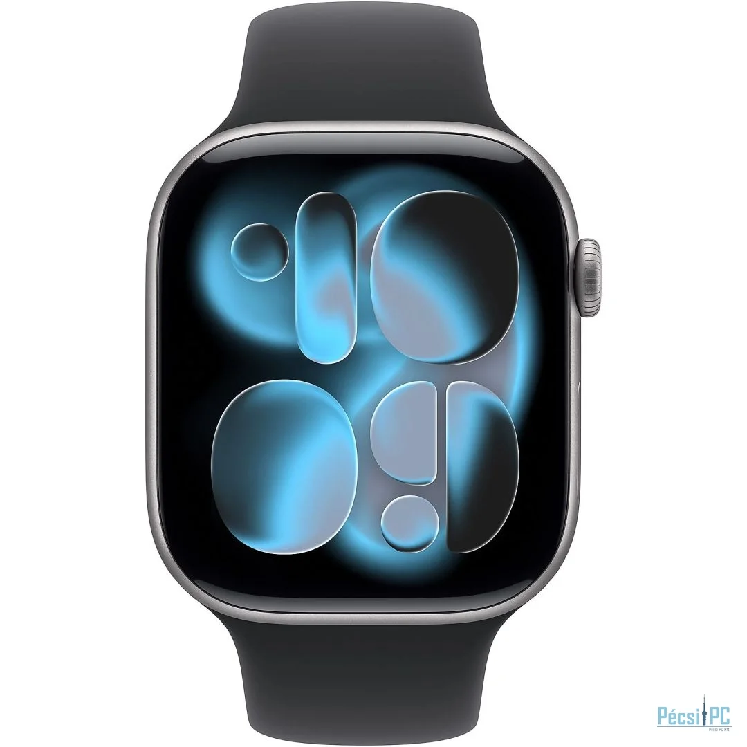 Apple Watch S11 Cellular 42mm Space Grey Aluminium Case with Black Sport Band M/L