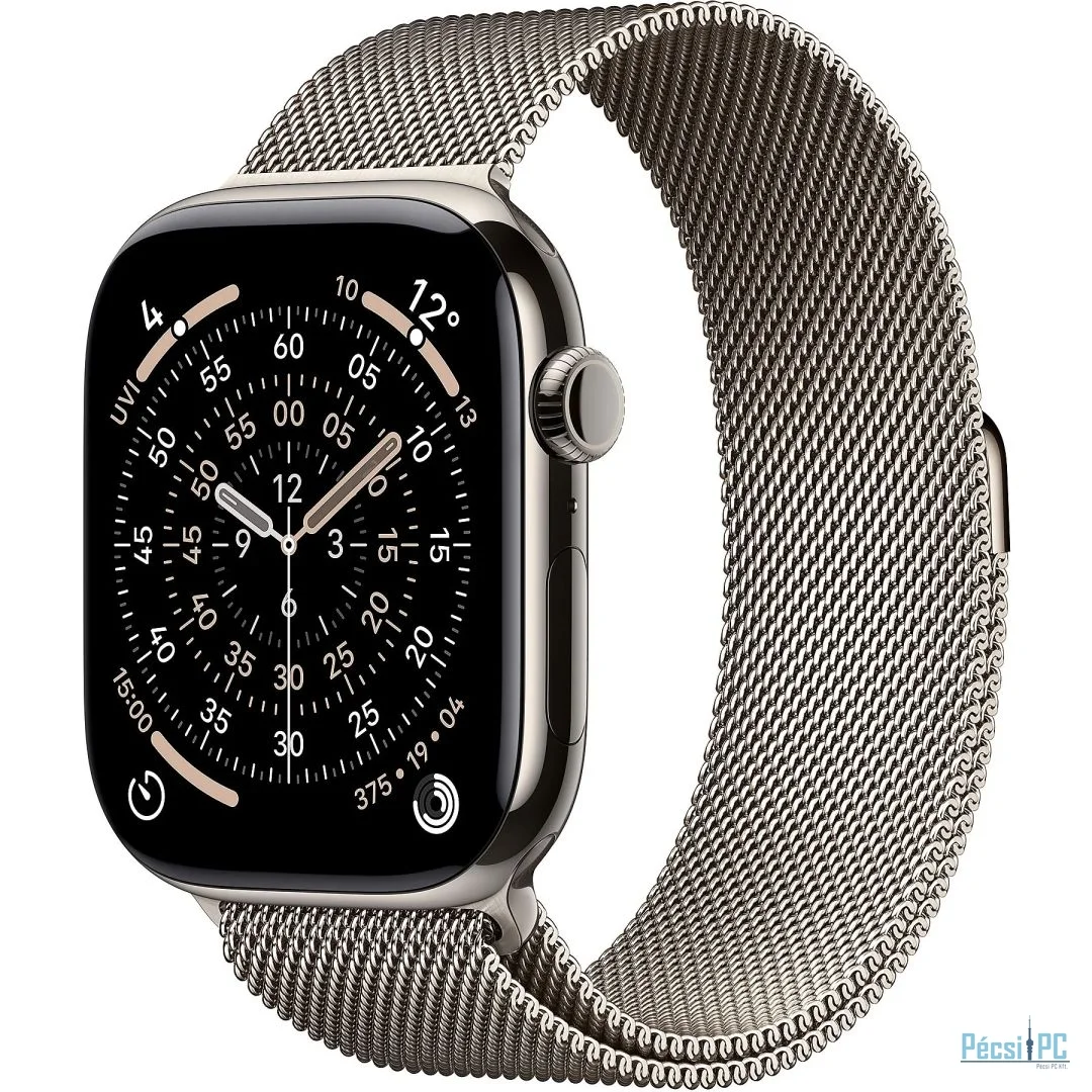 Apple Watch S11 Cellular 46mm Natural Titanium Case with Natural Milanese Loop M/L