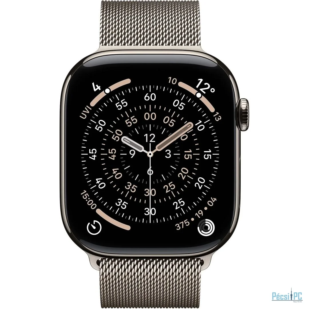 Apple Watch S11 Cellular 46mm Natural Titanium Case with Natural Milanese Loop M/L