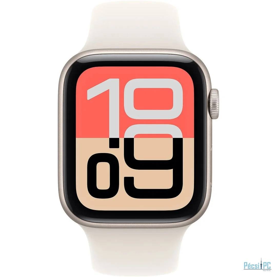 Apple Watch SE3 (2025) Cellular 44mm Starlight Aluminium Case with Starlight Sport Band M/L