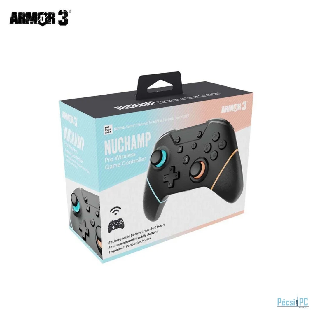 ARMOR3 NuChamp Nintendo Switch Gamepad Black