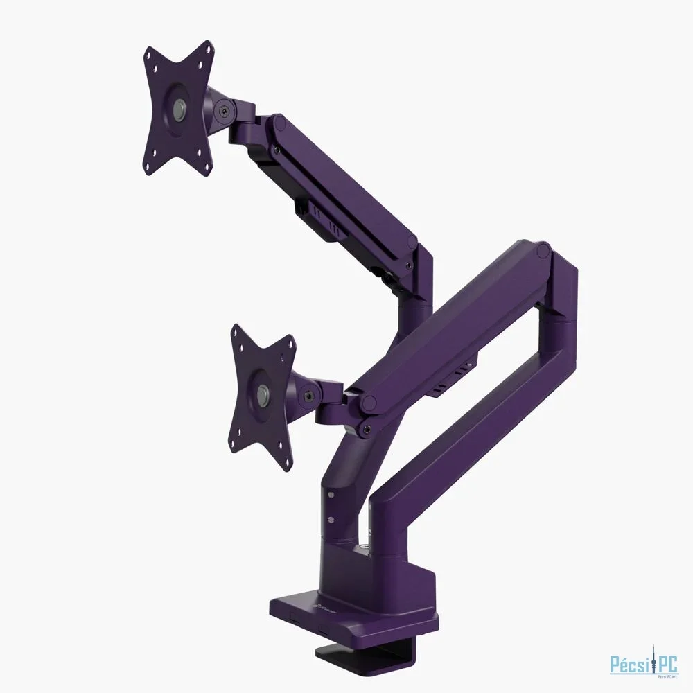 Arozzi Alzare Neo Duo Gas Spring Monitor Arm Purple