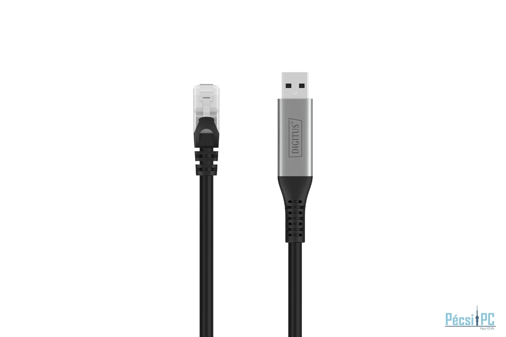 Assmann USB3.2 Gen1 - RJ45 CAT6A S/FTP Ethernet cable 1Gbit/s,10m Black