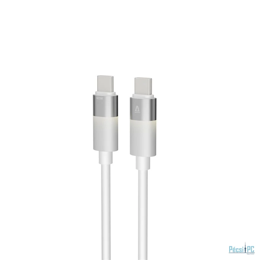 Avax CB316 GLOWY USB-C - USB-C cable 1m White