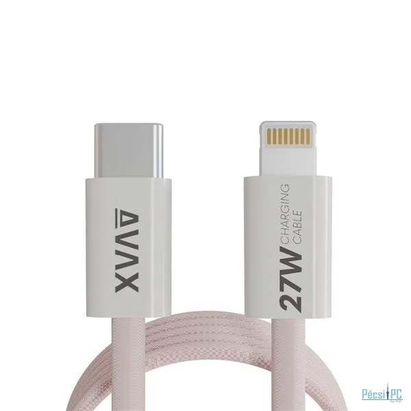 Avax CB611P MAGNETY 27W USB-C - Lightning Magnetic Charger 1m Pink